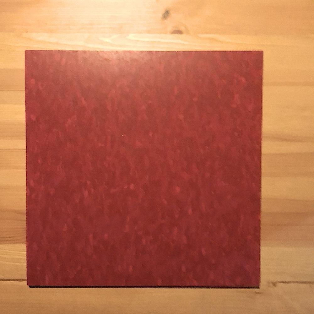 VCT (vinyl tile) Remnants - Marbled Red